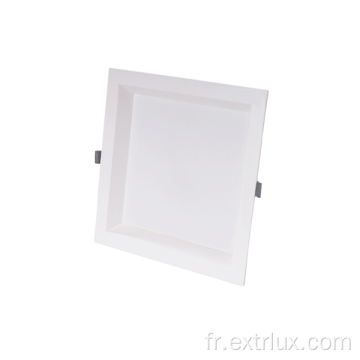 LED Plastic Anti-Glared Square Downlight 12W